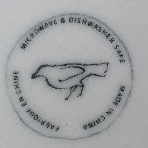 anthropologie shaving monogram coffee tea mug cup - Picture 7 of 7